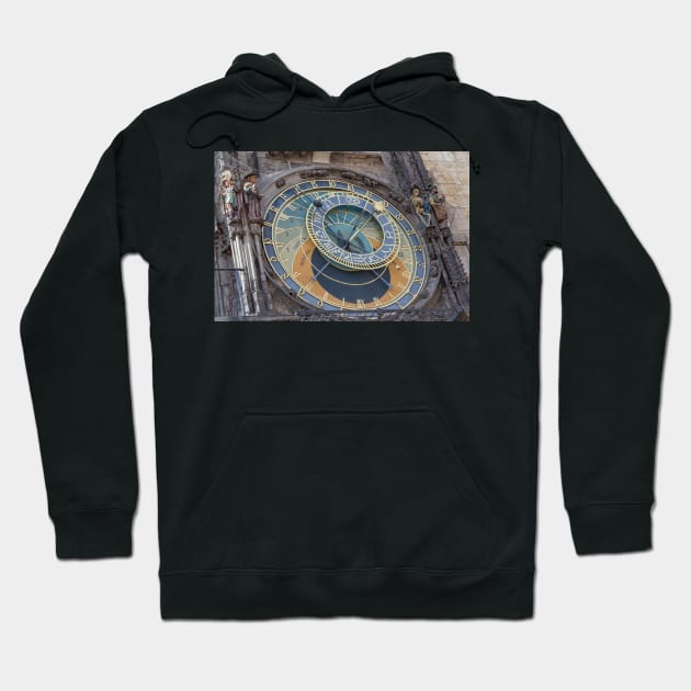 Prague's Astronomical Clock - Prague, Czech Republic Hoodie by josefpittner